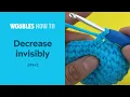 How to invisibly decrease stitches dec in crochet
