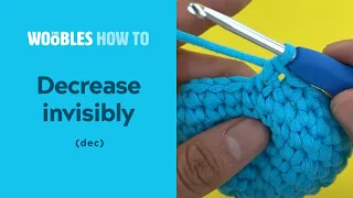 How to invisibly decrease stitches dec in crochet