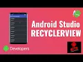 RecyclerView in Android Studio with java Hindi