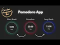 Build a Pomodoro Timer App with Circular Progress Bar Sound Effects HTML CSS Javascript