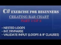 C How to Program Creating Bar Chart Using C Nested Loops and If Statements - PART 1 of 2