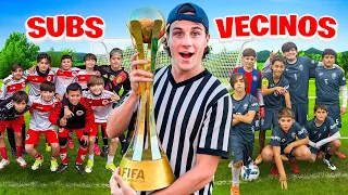 JUGAMOS UN PARTIDO DE FUTBOL! VECINOS VS SUSCRIPTORES! Arbitro Pro