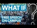 Free speech on campus Can it be saved WHAT IF