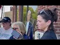 Schuylkill Indivisible protest Congressmsn Dan Meuser s Pottsville office April 24 2025