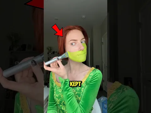 She Transformed Herself Into Fiona! 💚 #shorts #ytshorts