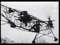 Belgische ingenieur test nieuwe vliegmachine van zijn eigen uitvinding (1934)