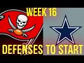 Defenses ST To Start Week 16 Fantasy Football
