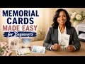 Memorial Cards Made Easy for Beginners