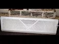 Remove old 20 baseboard diffuser register install BASEBOARD diffuser register