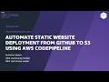 Automate static website deployment from Github to S3 using AWS CodePipeline