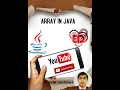 L-13 Array in JAVA One dimensional array two dimensional array by Ravi Poswal