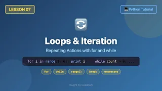 Learn Python Loops in 6 Minutes - for while range enumerate Tutorial