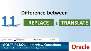 What is the difference between replace and translate function oracle replace vs translate