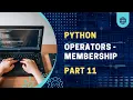 Python membership operators in Hindi Python tutorial series P11 2024