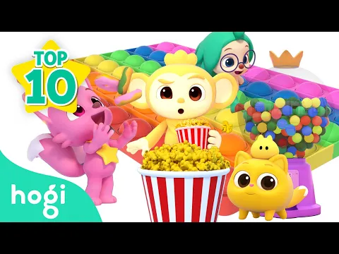 Download MP3 [👍🏻BEST] Learn Colors with Pop it + Rainbow Popcorn｜Colors for Kids｜Hogi Colors｜Hogi Pinkfong Colors