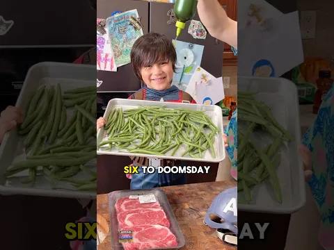 Captain America Steak Night | Feeding 7 to Doomsday Ep1, 60 Days Left! #shorts @marvel