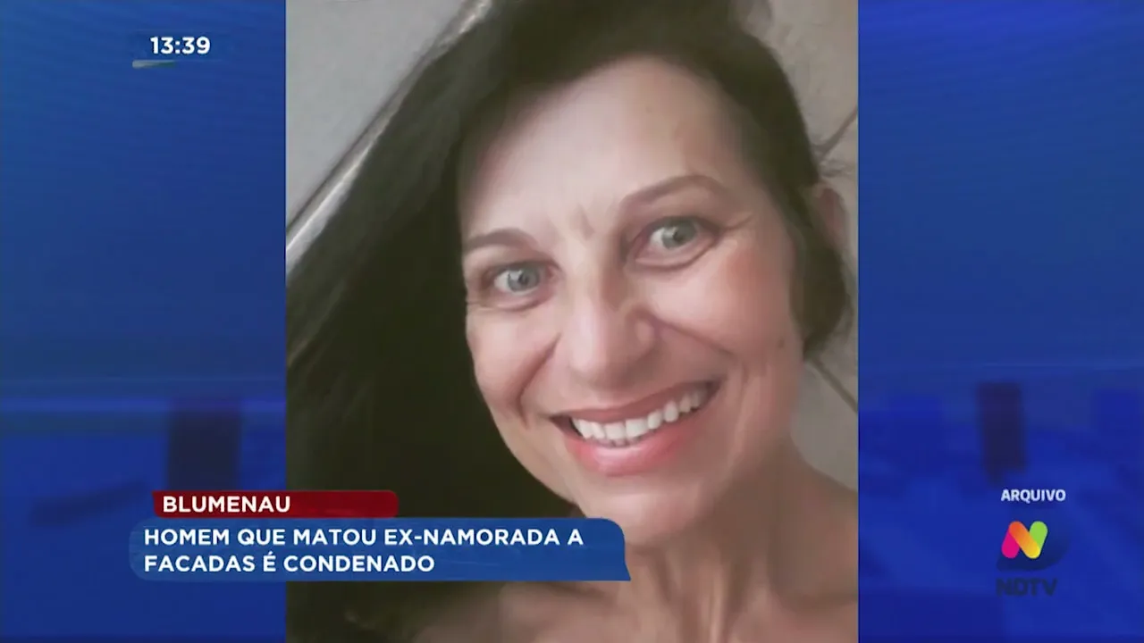 Homem que matou ex-namorada a facadas é condenado em Blumenau