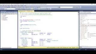 Create Database and Tables from Script