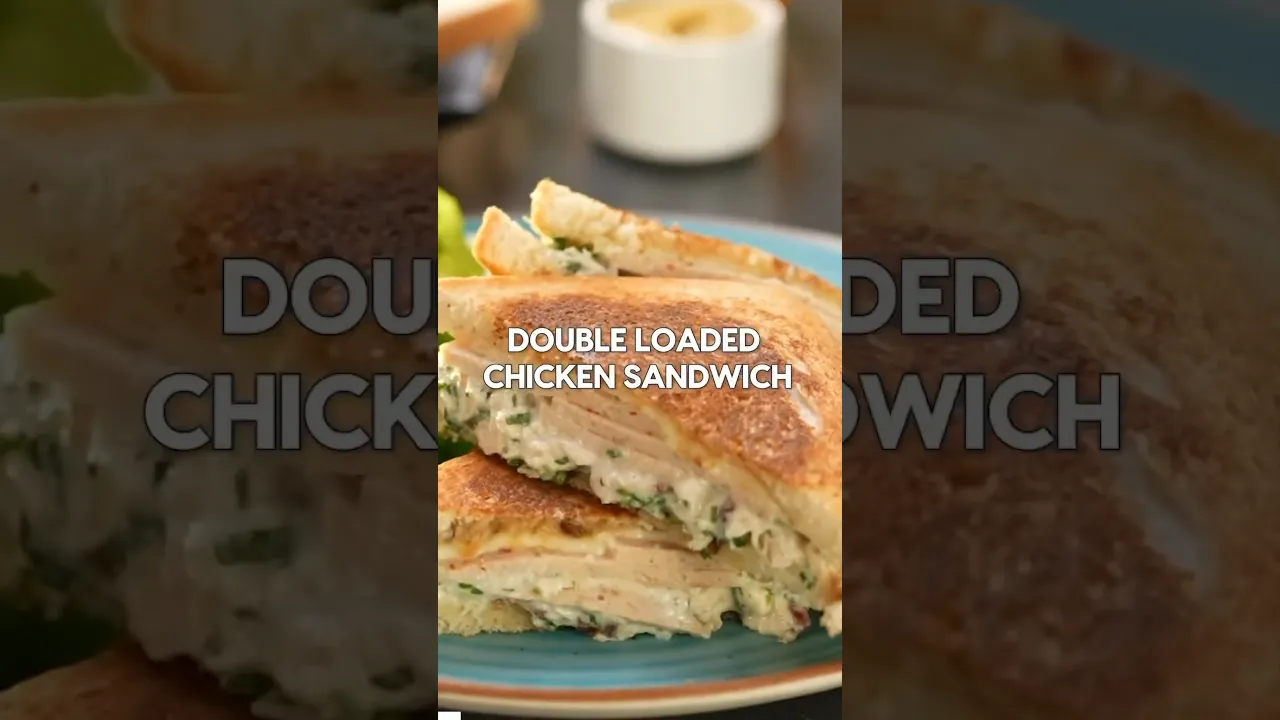 Have double the fun with this cafe style chicken sandwich.. #shorts #youtubeshorts