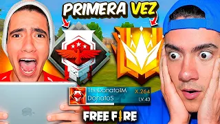REACCIONANDO A MI PRIMERA VEZ LLEGANDO A HEROICO Y A GRAN MAESTRO EN FREE FIRE !! - TheDonato