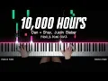 Download Lagu Dan + Shay, Justin Bieber (BTS Jungkook Cover) - 10,000 Hours by Pianella Piano Cover