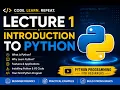 LECTURE 1 - INTRODUCTION TO PYTHON