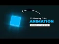 Glowing CSS 3D Cube Animation effects CSS Animation Tutorial