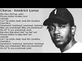 (Clean Lyrics) Kendrick Lamar, Travis Scott - Big Shot