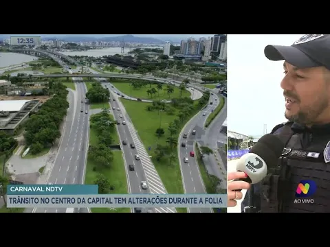 Carnaval NDTV: trânsito no Centro de Florianópolis tem alterações durante a folia