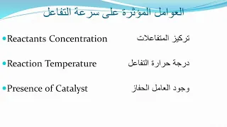 Chemical Equilibrium Part 1 الاتزان الكيميائي الجزء الأول Eng Rasha 