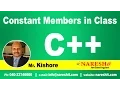Constant Members in Class C Tutorial Mr Kishore