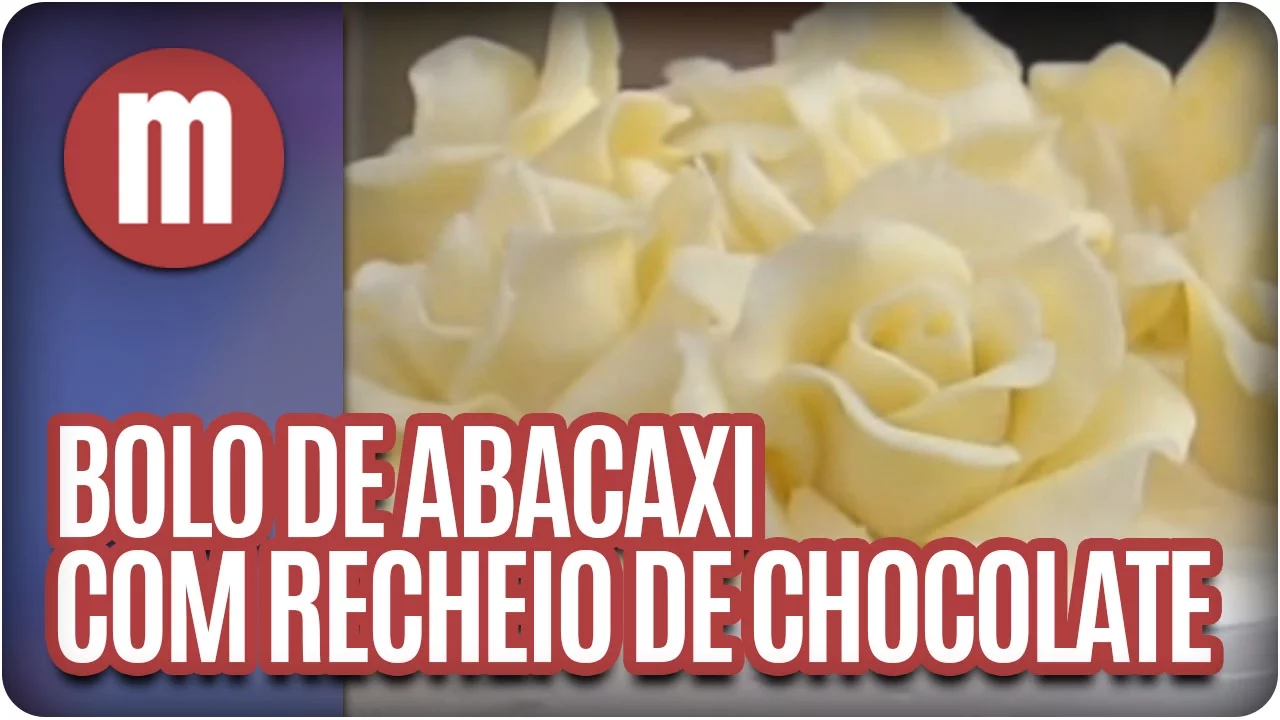 RECEITA 21/11/2012 BOLO DE ABACAXI COM RECHEIO DE CHOCOLATE