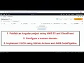 Host Angular Frontend on AWS S3 CloudFront with Custom Domain CI CD 2025