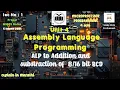 Write ALP to add and subtract bit number Assembly Language Programming Microprocessor 8086