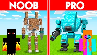 MEGA ROBO DE NOOB VS PRO NO MINECRAFT