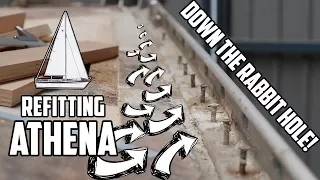 Sail Life – Down the rabbit hole (toe rail removal) & failed vacuum bag – DIY sailboat refit