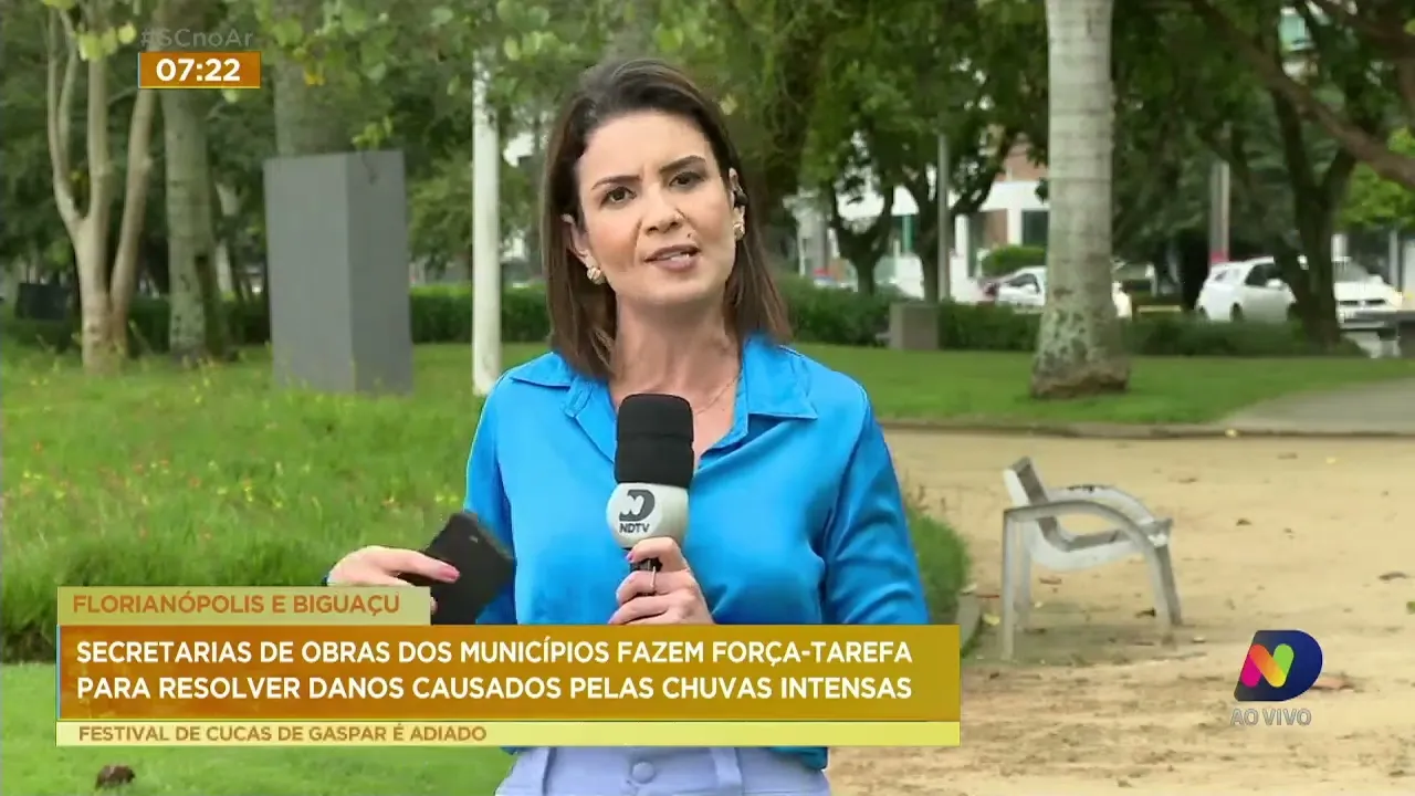 Florianópolis e Biguaçu fazem força-tarefa para reparar prejuízos das chuvas intensas