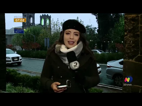 São Joaquim: Turistas aproveitaram a neve que caiu nesta terça-feira