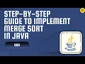 Step-by-Step Guide to Implement Merge Sort in Java JavaTechSolutions
