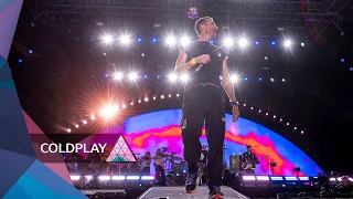Coldplay WE PRAY Feat Little Simz Elyanna Glastonbury 2024 