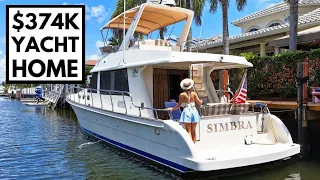 LIVE ON THIS? 🤔 2006 Norseman 480S Liveaboard Motor Yacht Tour