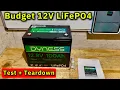 $142 Budget 12V Battery: DYNESS 12.8V LiFePO4 Lithium Battery with Bluetooth Review \u0026 Teardown