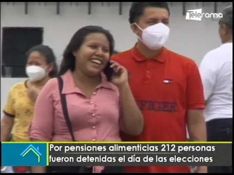 Por pensiones alimenticias 212 personas fueron detenidas el día de las elecciones