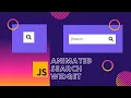 How to make an Animated Search Widget HTML CSS JS