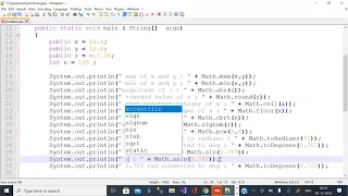 Math Class Methods in Java