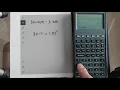 HP 48GX and HP Prime - Solve an equation for x using solver tool