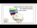 Differentiated Math Centers in the Classroom with Task Cards