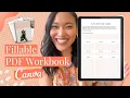 How to Create a fillable interactive PDF workbook Canva Tutorials