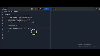 Reverse a String in Java Using Scanner and For Loop