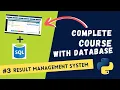 3 Create Student Result Management System with Database in Python Zero to Hero Course